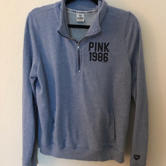 PINK Victoria's Secret Sweaters - Victoria Secret half zip sweater